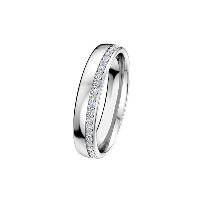 0.63Ct Full Eternity Diamond Band in 10 Kt Solid White Gold 